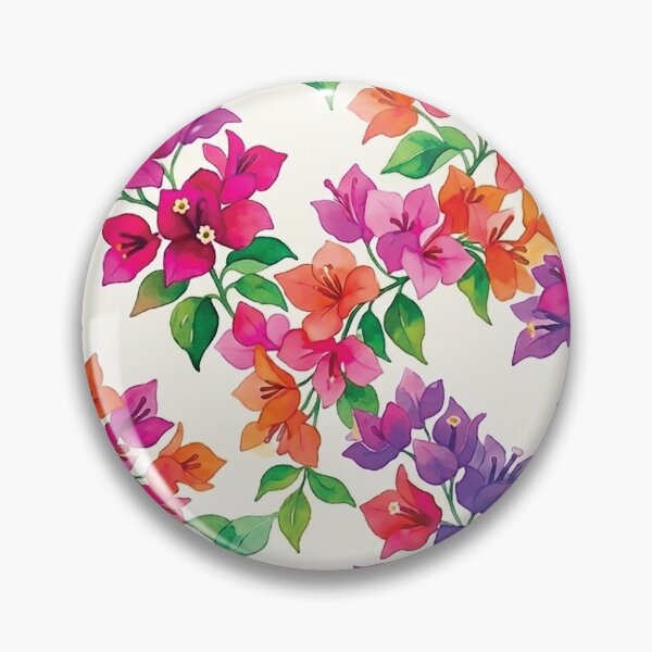 Item preview, Colorful Tropical Floral Pattern designed and sold by Islabonita..
