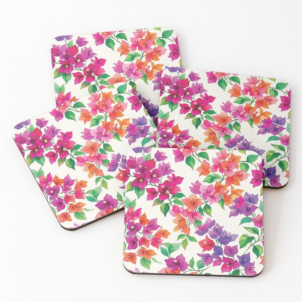 Item preview, Colorful Tropical Floral Pattern designed and sold by Islabonita..