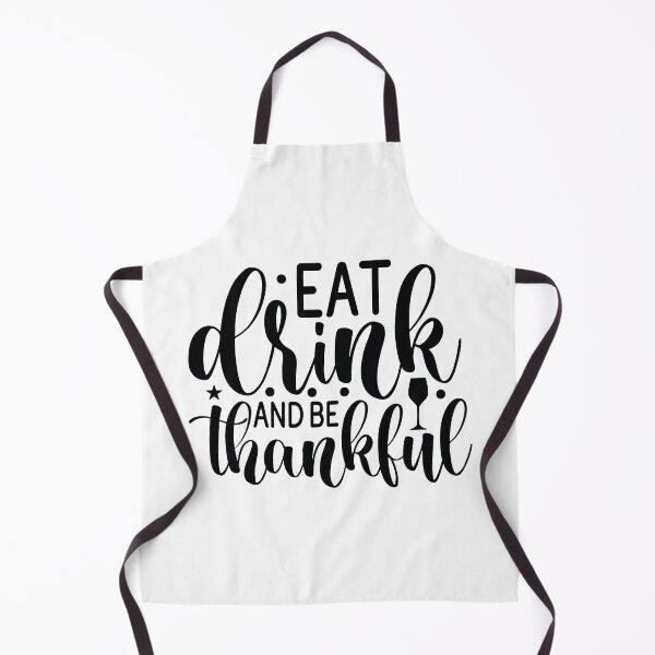 Item preview, Eat Drink And Be Thankful - Cute Autumn Thanksgiving Holiday Feast Gift designed and sold by FuzionRaptor.