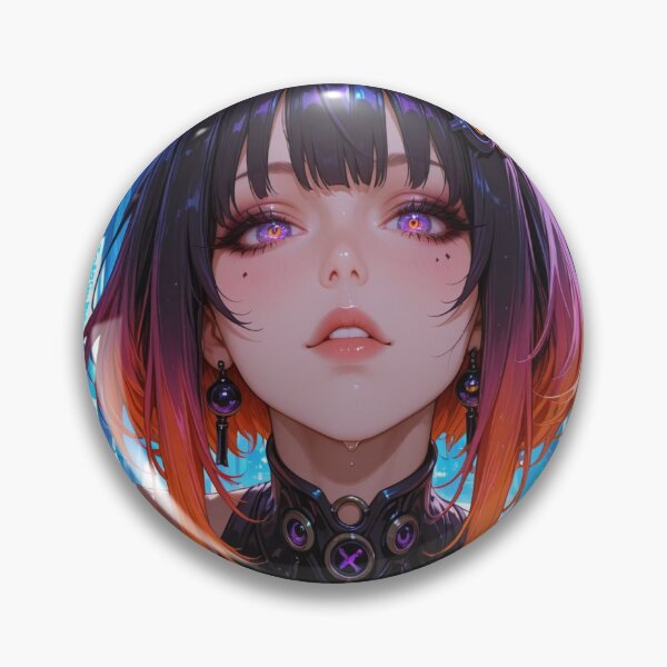 Item preview, Neon City Cyber Girl — Cyberpunk Anime Digital Illustration designed and sold by Planet Utoppia.