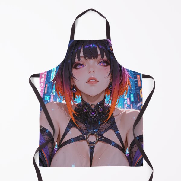 Item preview, Neon City Cyber Girl — Cyberpunk Anime Digital Illustration designed and sold by Planet Utoppia.