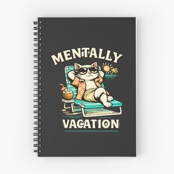 Item preview, Mentally On Vacation Cat designed and sold by AdicretorDesign.