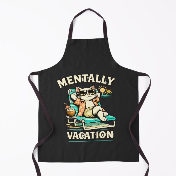 Item preview, Mentally On Vacation Cat designed and sold by AdicretorDesign.