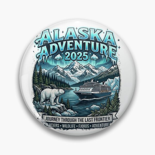 Item preview, Alaska Cruise Adventure 2025 | Luxury Arctic Voyage Vintage Travel T-Shirt Design designed and sold by DmaarGroup.