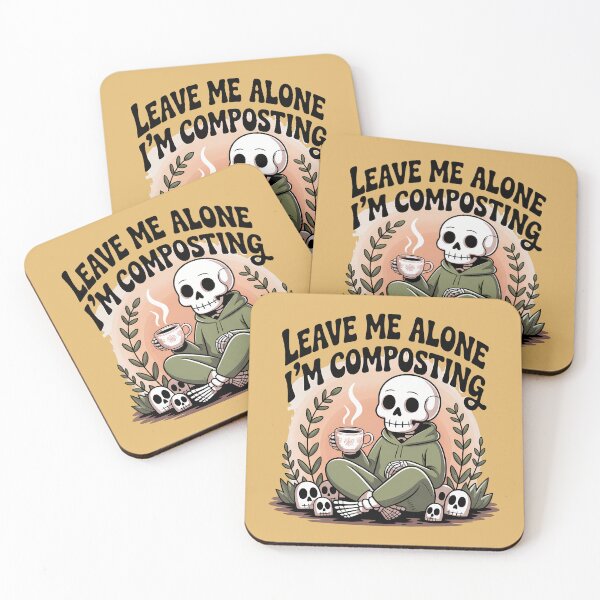 Item preview, Leave Me Alone I'm Composting Skeleton Coffee Lover designed and sold by Raw Tigers.