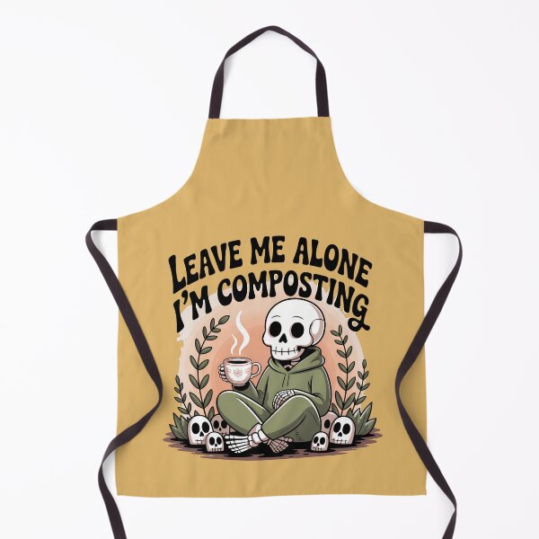 Item preview, Leave Me Alone I'm Composting Skeleton Coffee Lover designed and sold by Raw Tigers.
