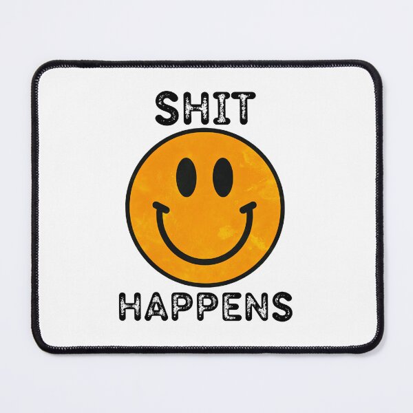 Item preview, Vintage Smiley Face Shit Happens 60s 70s 80s Retro Hippie Peace and Love Style Humor designed and sold by Space Ghettos.