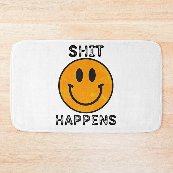 Item preview, Vintage Smiley Face Shit Happens 60s 70s 80s Retro Hippie Peace and Love Style Humor designed and sold by Space Ghettos.