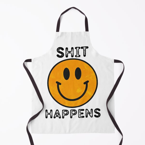Item preview, Vintage Smiley Face Shit Happens 60s 70s 80s Retro Hippie Peace and Love Style Humor designed and sold by Space Ghettos.