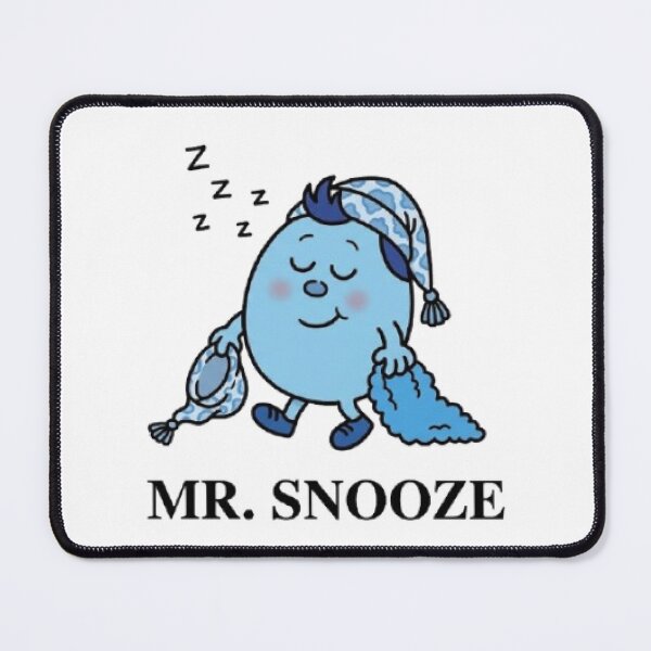 Item preview, Mr Snooze Character Funny Cartoon Blue Animated Sleep Bed Bedroom Tired Relatable Feeling designed and sold by SamiraArts.