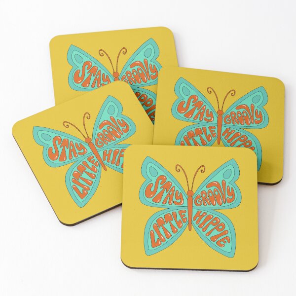 Item preview, Stay groovy little hippie butterfly designed and sold by ChelseaZo.