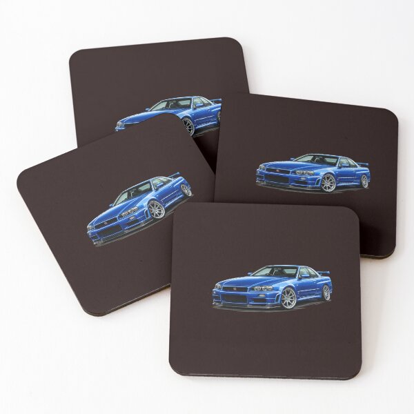 Item preview, Blue Retro Japanese Drift Car designed and sold by Hobby-up.