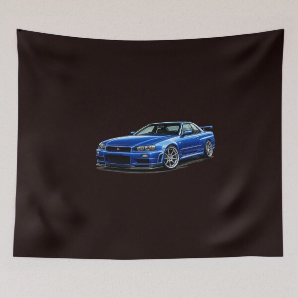 Item preview, Blue Retro Japanese Drift Car designed and sold by Hobby-up.