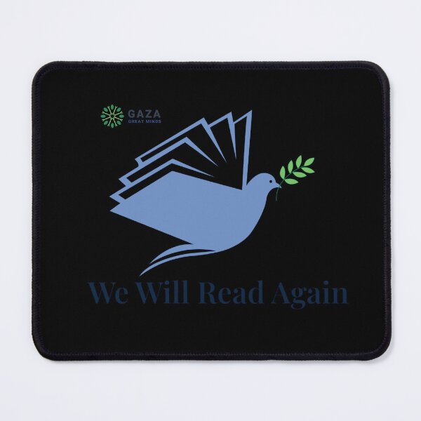 Item preview, Dove Book Peace, We Will Read Again, Light Blue - Gaza Great Minds Logo, UL designed and sold by Gaza Great Minds .