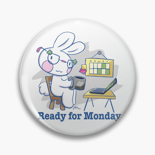 Item preview, Mel the rabbit ready for monday designed and sold by Konopikyu.