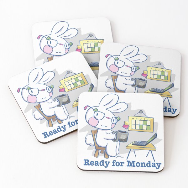 Item preview, Mel the rabbit ready for monday designed and sold by Konopikyu.