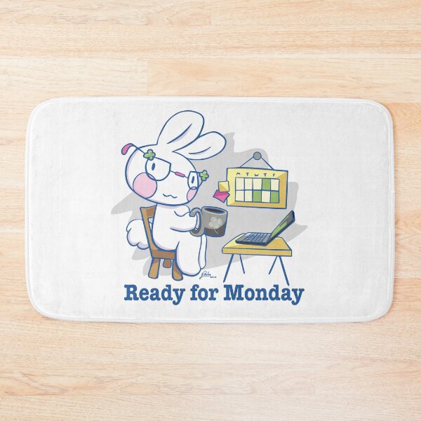 Item preview, Mel the rabbit ready for monday designed and sold by Konopikyu.
