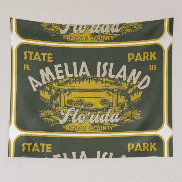 Item preview, Amelia Island State Park, Nassau County, Florida, badge design designed and sold by Wanderful-roads.