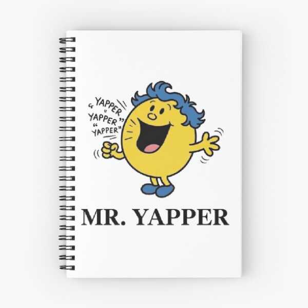 Item preview, Mr Yapper Character Funny Animated Cartoon Blue Yellow Relatable Tiktok Comic Book Mr Men designed and sold by SamiraArts.