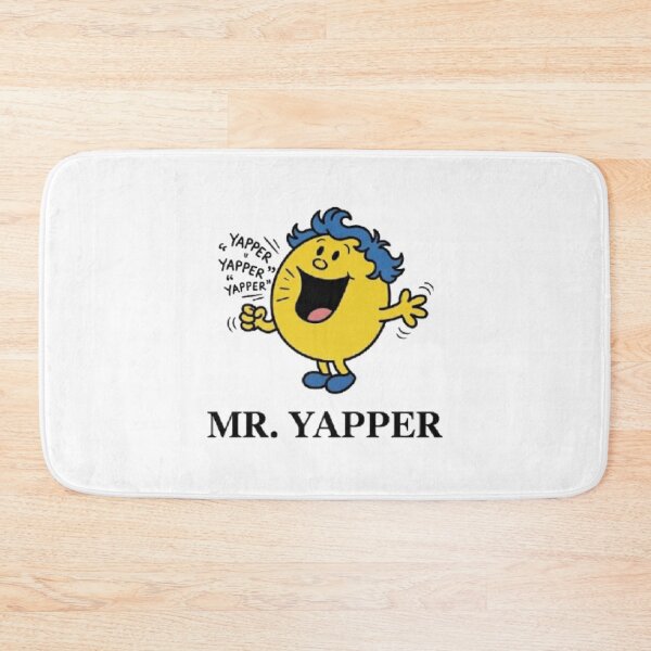 Item preview, Mr Yapper Character Funny Animated Cartoon Blue Yellow Relatable Tiktok Comic Book Mr Men designed and sold by SamiraArts.
