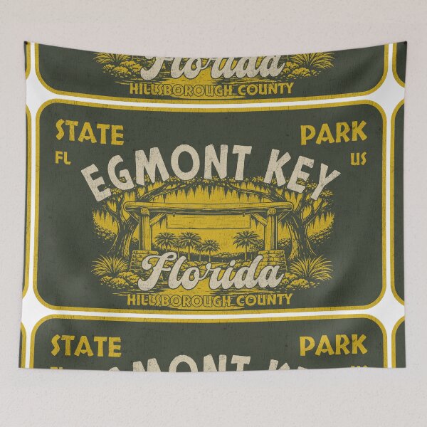 Item preview, Egmont Key State Park, Hillsborough County, Florida, badge design designed and sold by Wanderful-roads.