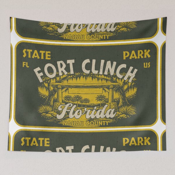 Item preview, Fort Clinch State Park, Nassau County, Florida, badge design designed and sold by Wanderful-roads.