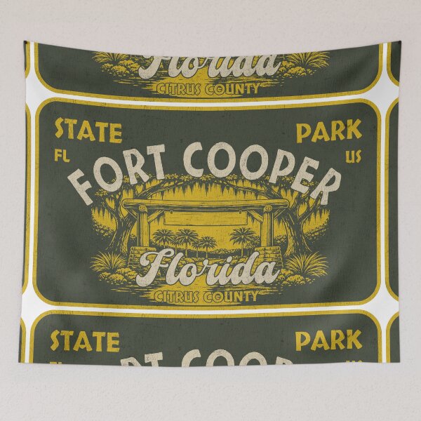 Item preview, Fort Cooper State Park, Citrus County, Florida, badge design designed and sold by Wanderful-roads.