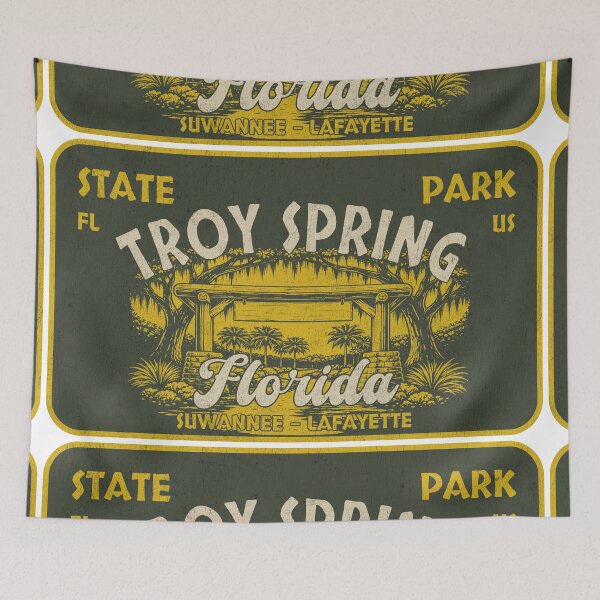 Item preview, Troy Spring State Park, Suwannee - Lafayette, Florida, badge design designed and sold by Wanderful-roads.
