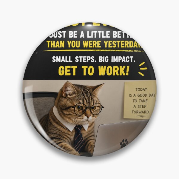 Item preview, Funny Boss Cat Motivational Quote Get To Work Office Humor designed and sold by riki2365.