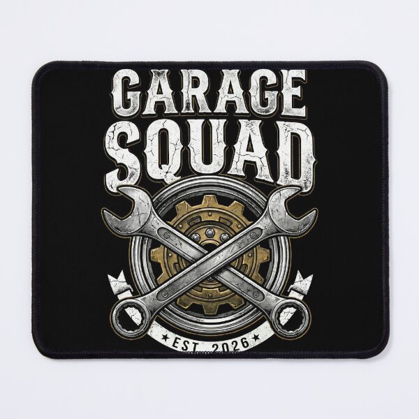 Item preview, Garage Squad Established 2026 Mechanic Emblem designed and sold by MotivaChic.