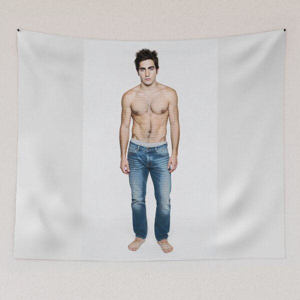 Item preview, Young Jake Gyllenhaal Shirtless Mixed Media  designed and sold by PopCultureArtShop.