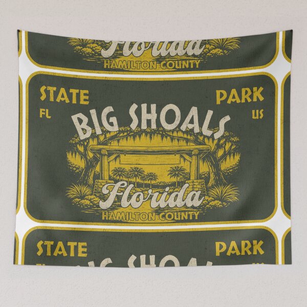 Item preview, Big Shoals State Park, Hamilton County, Florida, badge design designed and sold by Wanderful-roads.