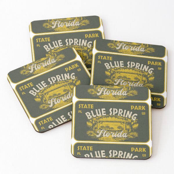 Item preview, Blue Spring State Park, Volusia County, Florida, badge design designed and sold by Wanderful-roads.