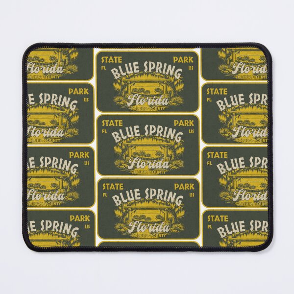 Item preview, Blue Spring State Park, Volusia County, Florida, badge design designed and sold by Wanderful-roads.