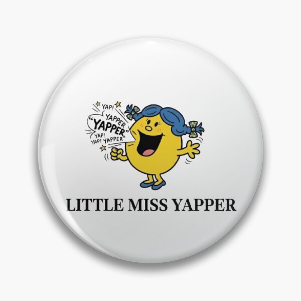 Item preview, Little Miss Yapper Funny Comic Yellow Blue Character Girl Women Meme Tiktok Book designed and sold by SamiraArts.