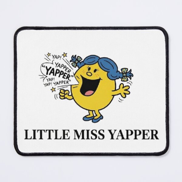 Item preview, Little Miss Yapper Funny Comic Yellow Blue Character Girl Women Meme Tiktok Book designed and sold by SamiraArts.
