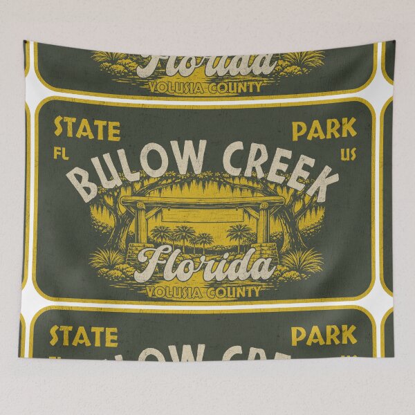 Item preview, Bulow Creek State Park, Volusia County, Florida, badge design designed and sold by Wanderful-roads.