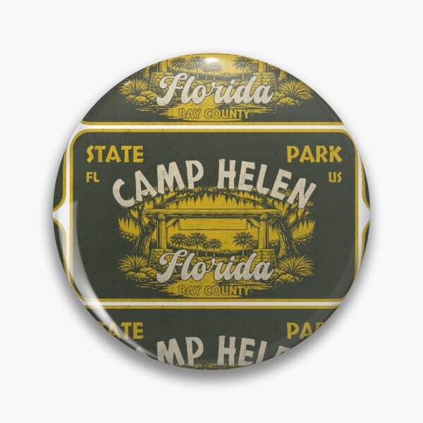 Item preview, Camp Helen State Park, Bay County, Florida, badge design designed and sold by Wanderful-roads.