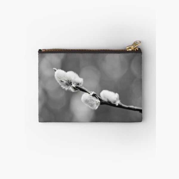 Item preview, Landed on soft. Willow catkins 2026 bw designed and sold by Jouko Lehto Photography.