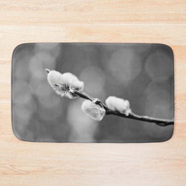 Item preview, Landed on soft. Willow catkins 2026 bw designed and sold by Jouko Lehto Photography.