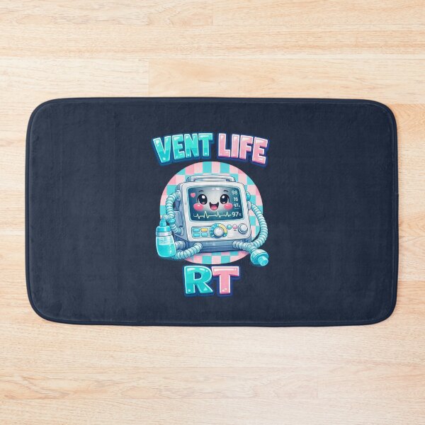 Item preview, Cute Kawaii Ventilator Mascot RT Life Respiratory Therapist Checkerboard Medical Worker Appreciation Week Design designed and sold by ClinicalHubs.