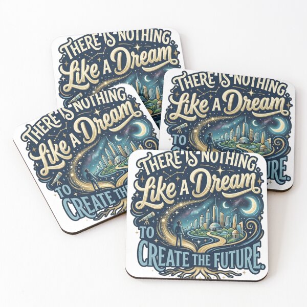 Item preview, Inspirational Dream Create The Future Typography Art designed and sold by adlkh.
