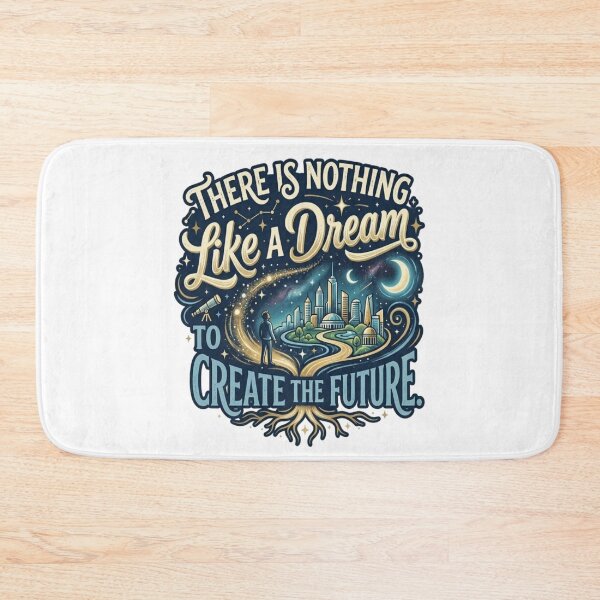 Item preview, Inspirational Dream Create The Future Typography Art designed and sold by adlkh.
