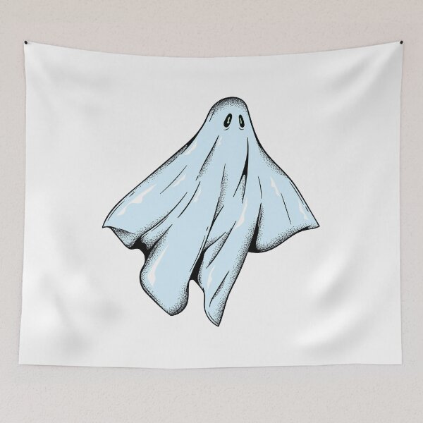 Item preview, Cute Minimal Ghost Sticker | Spooky Aesthetic Cartoon Ghost Design designed and sold by MAStrends.