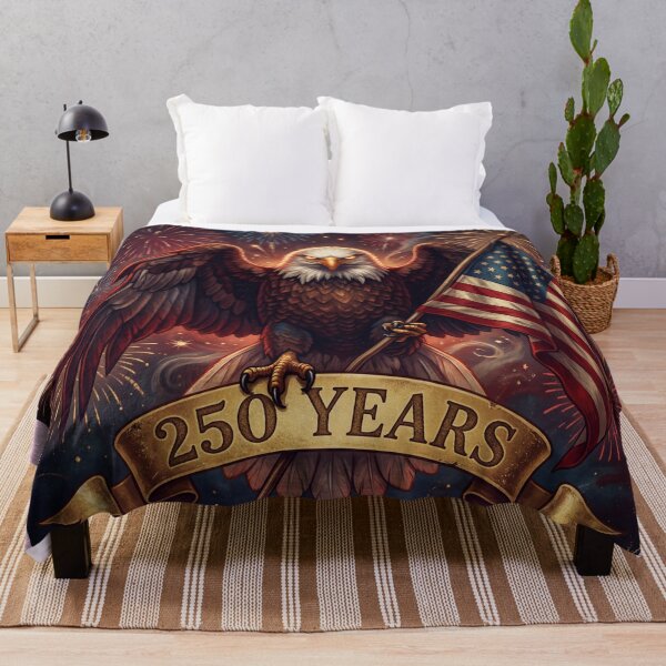 Item preview, Patriotic American Eagle 250 Years - USA 250th Independence Day Art designed and sold by VineVibe16Studio.