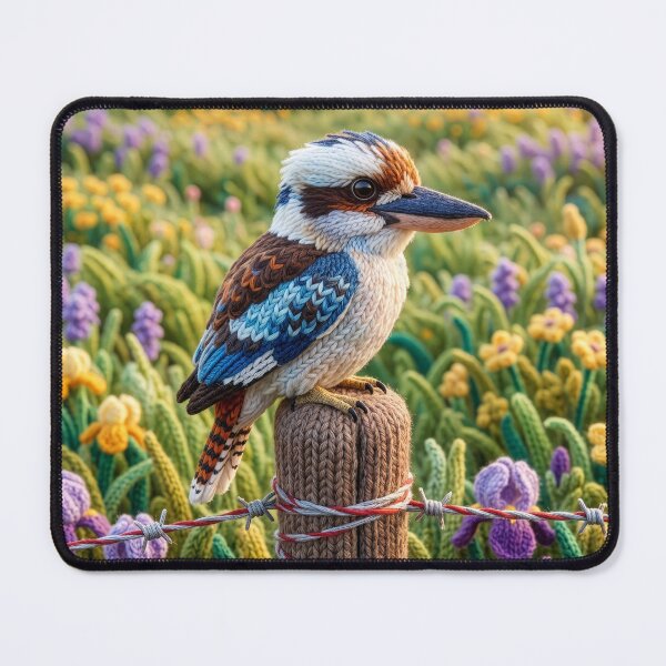 Item preview, Kookaburra Sits on the Old Gum Tree Fence Post designed and sold by Tridentulus.