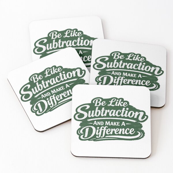 Item preview, Be Like Subtraction And Make A Difference Math Teacher T-Shirt designed and sold by MerchlyMike.