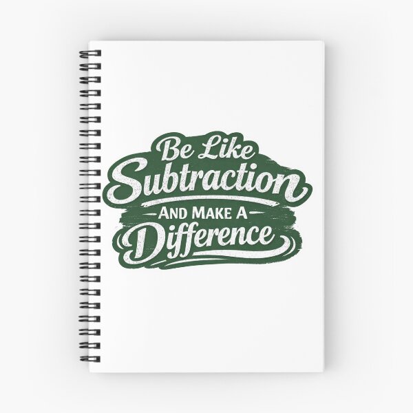 Item preview, Be Like Subtraction And Make A Difference Math Teacher T-Shirt designed and sold by MerchlyMike.