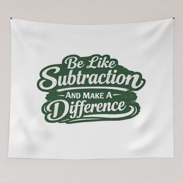 Item preview, Be Like Subtraction And Make A Difference Math Teacher T-Shirt designed and sold by MerchlyMike.