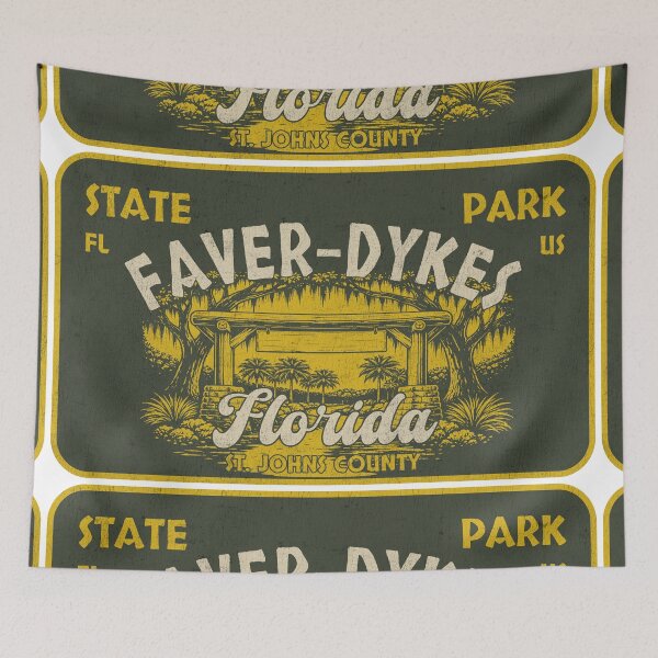 Item preview, Faver-Dykes State Park, St. Johns County, Florida, badge design designed and sold by Wanderful-roads.